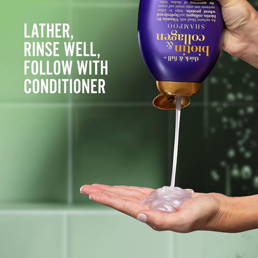Ogx Thick & Full + Biotin & Collagen Shampoo, 385ml