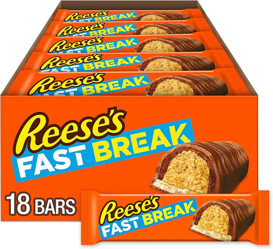 REESE'S FAST BREAK Milk Chocolate Peanut Butter Candy Bar 51gm