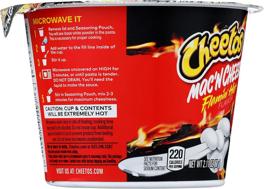 Cheetos MAC' N CHEESE Flamin Hot Flavor Pasta cup 60g