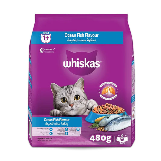 Whiskas Bag Ocean Fish 1+ 480gm