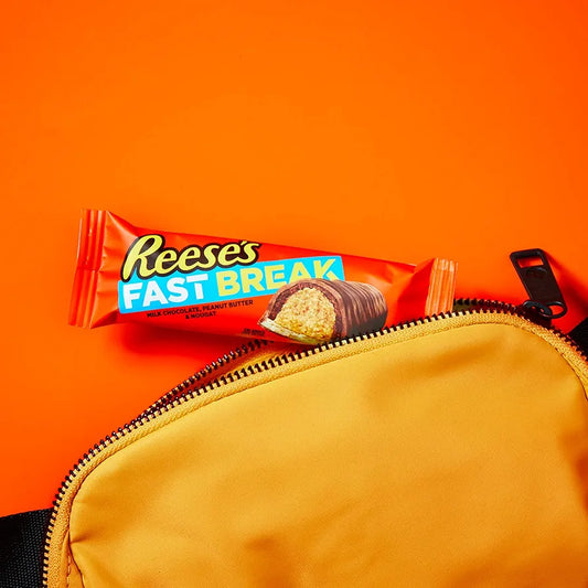 REESE'S FAST BREAK Milk Chocolate Peanut Butter Candy Bar 51gm
