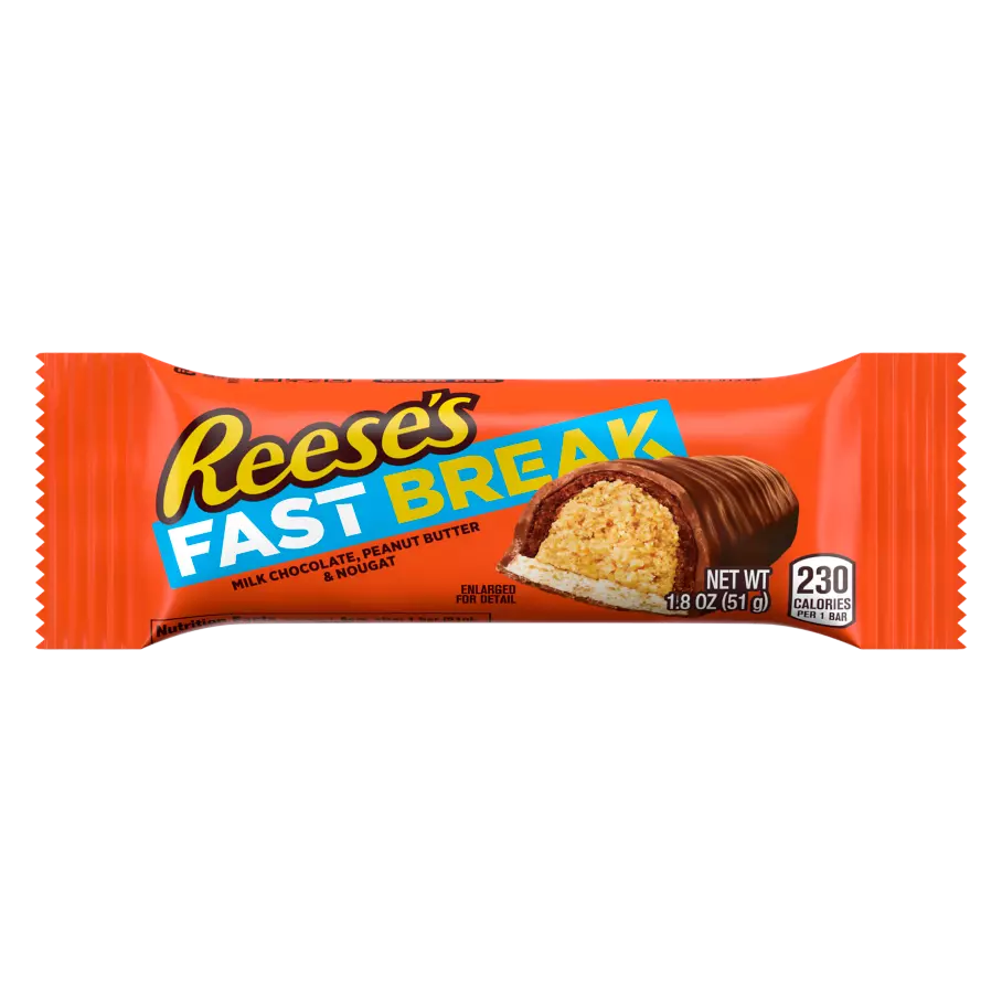REESE'S FAST BREAK Milk Chocolate Peanut Butter Candy Bar 51gm