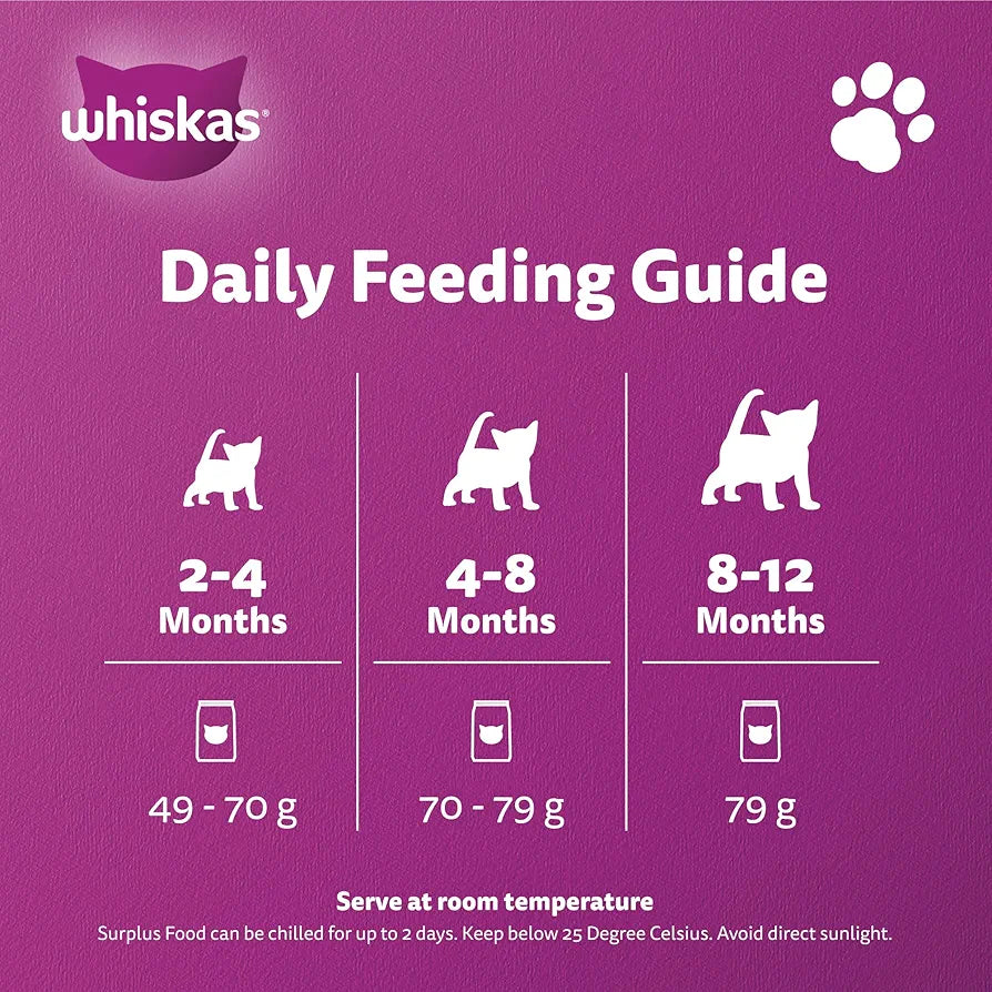 Whiskas Bag Kitten Ocean Fish 1.1kg