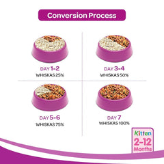 WHISKAS® Kitten Dry Food, Ocean Fish with Milk 480gm