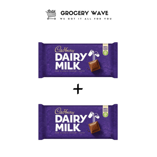 Cadbury Dairymilk plain 180gm bar 1+1