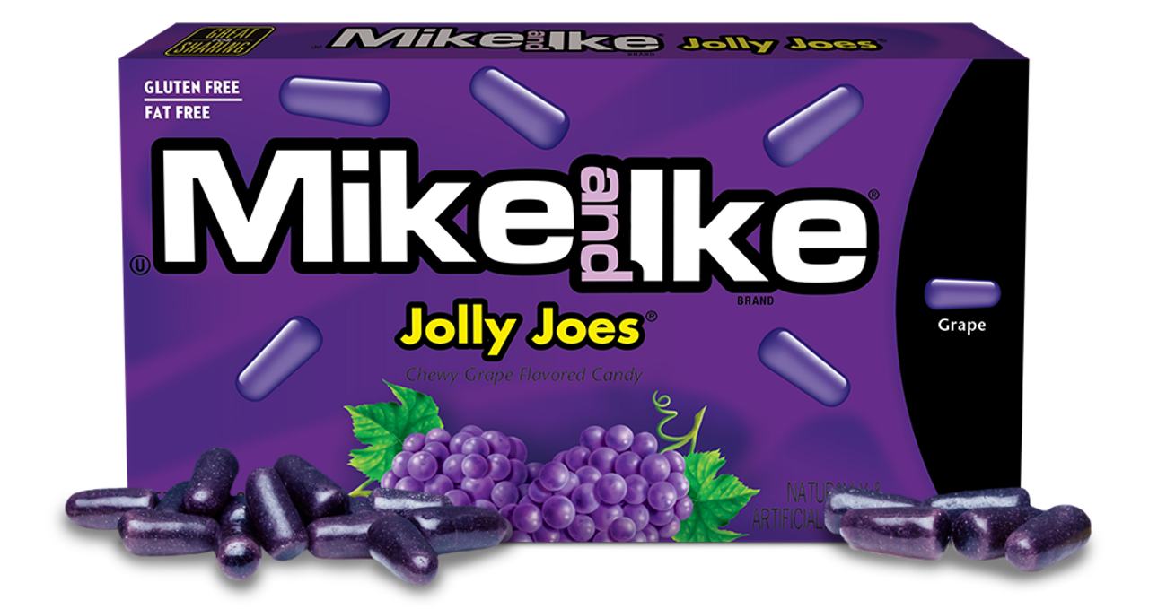Mike and Ike Jolly Joes Grape Chewy Candies 120g
