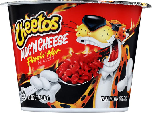 Cheetos MAC' N CHEESE Flamin Hot Flavor Pasta cup 60g