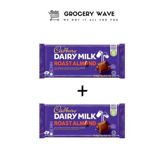 Cadbiry Dairymilk Roast Almond 100gm bar 1+1