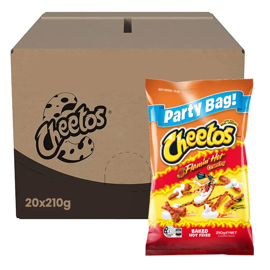 Cheetos Crunchy Flaming Hot 20X 210g 20PC CTN