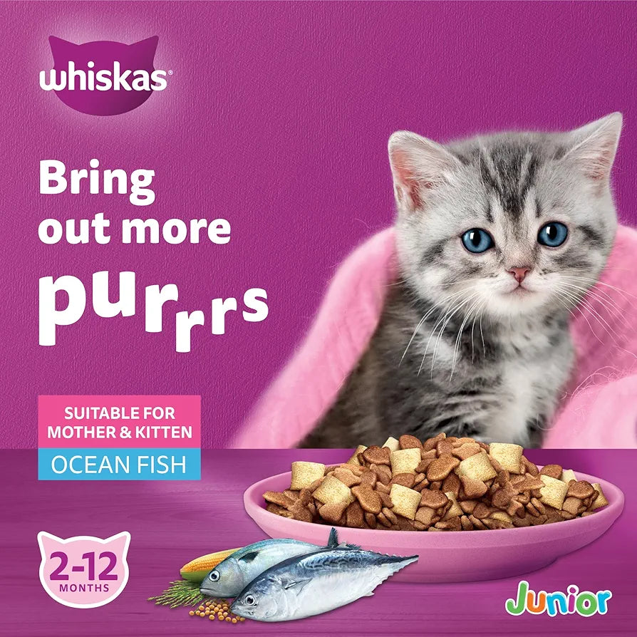 Whiskas Bag Kitten Ocean Fish 1.1kg