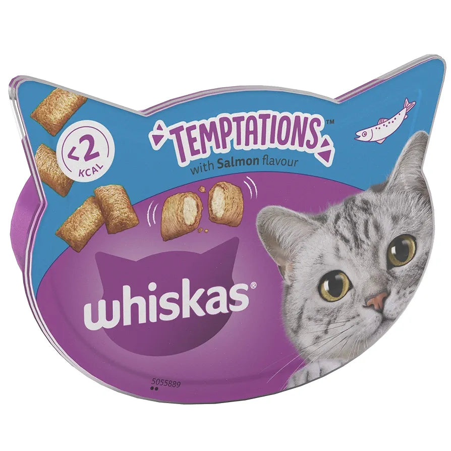 Whiskas Temptation Salmon 60gm