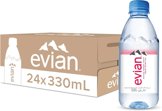 Evian water 24x330ml