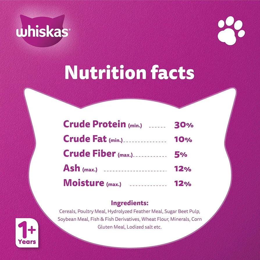 Whiskas Bag Chicken 1+ 1.2kg