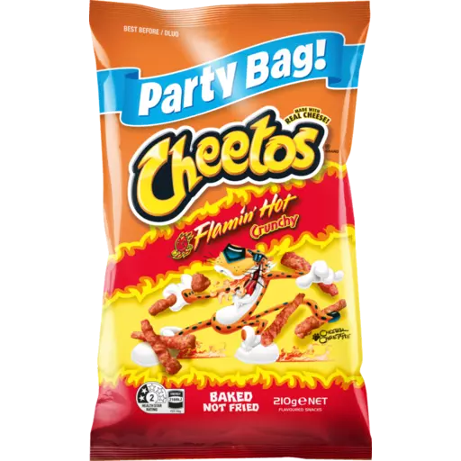 Cheetos Crunchy Flaming Hot 20X 210g 20PC CTN