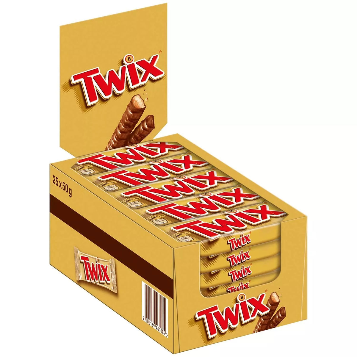 TWIX CHOCOLATE BAR 50G X25