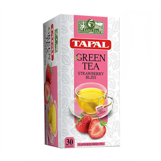 Tapal Strawberry Green Tea Bags 30-Pack