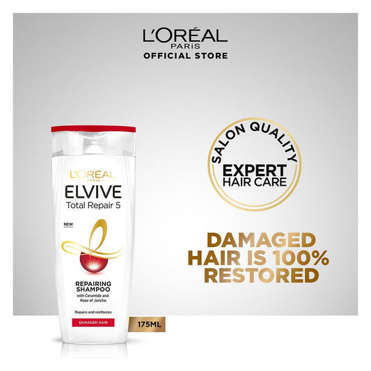 L'Oreal Dream Long Restoring Shampoo, 175ml - Repairs Weakened Hair With Castor Oil & Vitamins